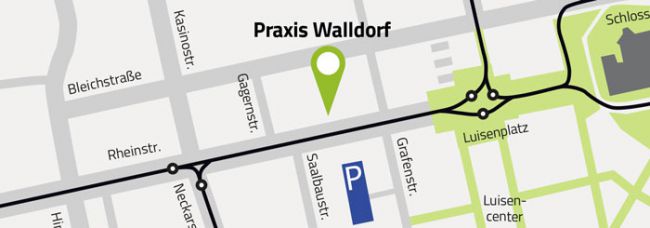 Lageplan Praxis Walldorf